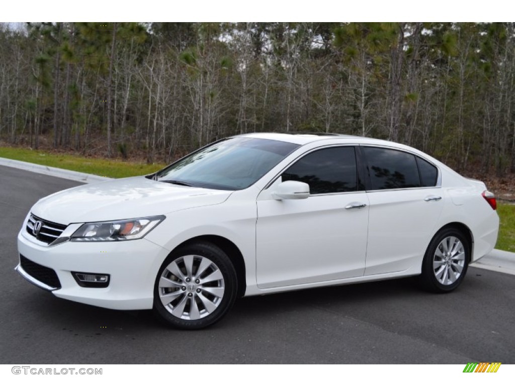 White Orchid Pearl 2013 Honda Accord EX-L V6 Sedan Exterior Photo #102181757