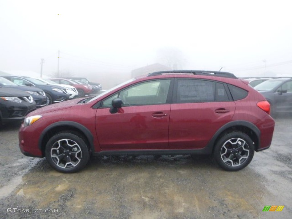2015 XV Crosstrek 2.0i - Venetian Red Pearl / Black photo #6