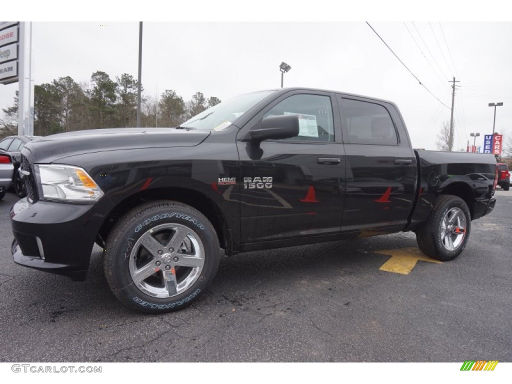 2015 1500 Express Crew Cab - Black / Black/Diesel Gray photo #3