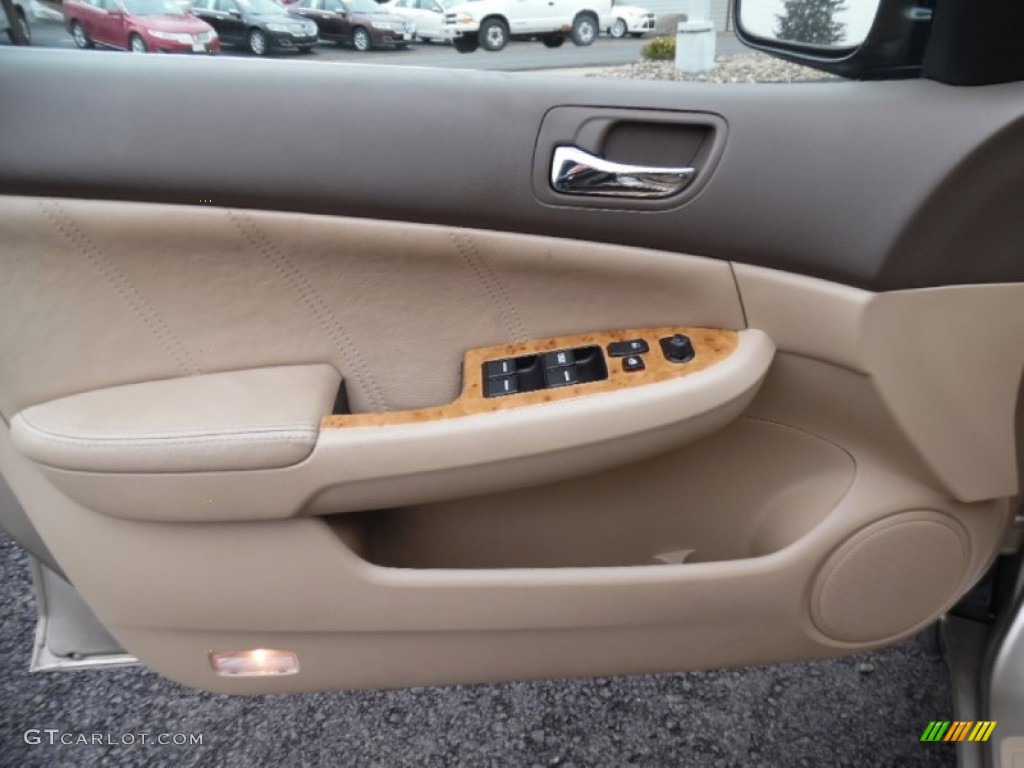 2003 Honda Accord EX V6 Sedan Ivory Door Panel Photo #102182807
