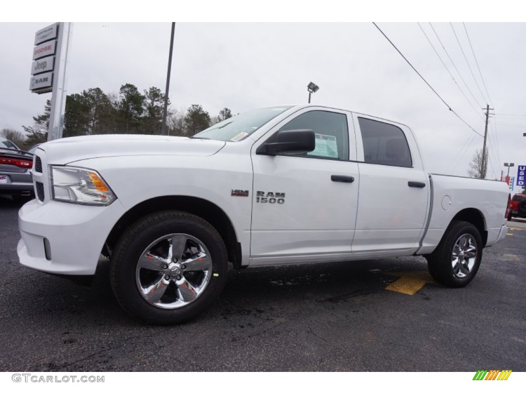 2015 1500 Express Crew Cab - Bright White / Black/Diesel Gray photo #3