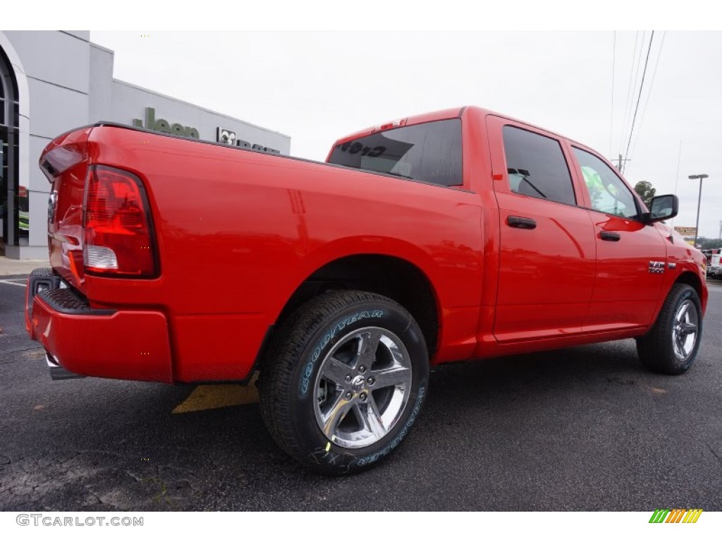 2015 1500 Express Crew Cab - Flame Red / Black/Diesel Gray photo #7