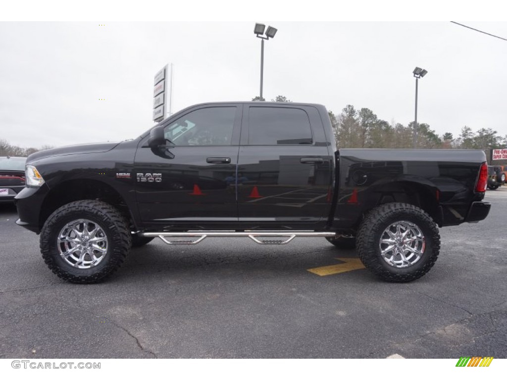 2015 1500 Express Crew Cab 4x4 - Black / Black/Diesel Gray photo #4