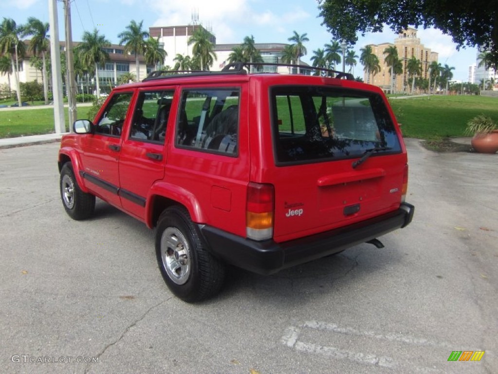 2001 Cherokee Sport - Flame Red / Agate photo #3