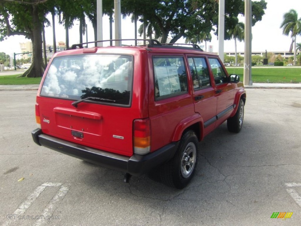 2001 Cherokee Sport - Flame Red / Agate photo #4