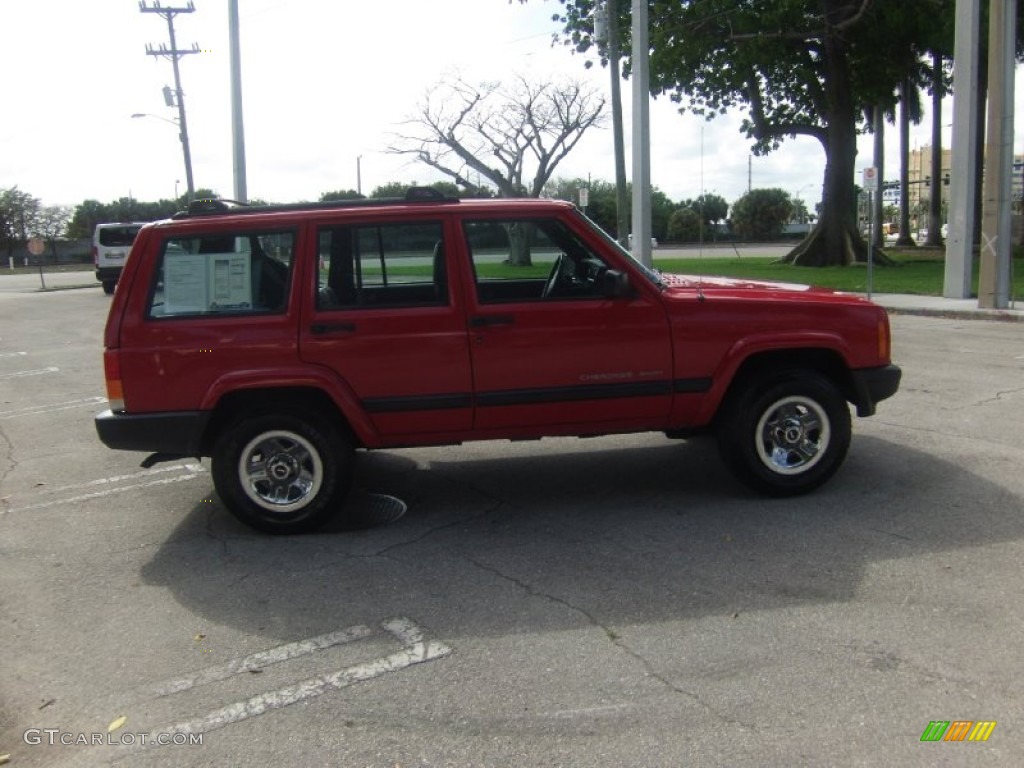 2001 Cherokee Sport - Flame Red / Agate photo #5