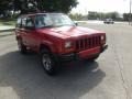 2001 Flame Red Jeep Cherokee Sport  photo #6