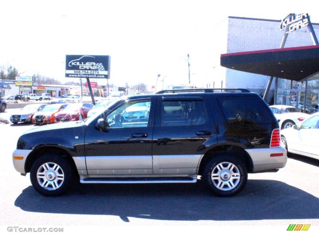 2004 Mountaineer V8 AWD - Black Clearcoat / Medium Dark Parchment photo #4