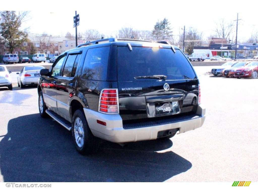 2004 Mountaineer V8 AWD - Black Clearcoat / Medium Dark Parchment photo #5