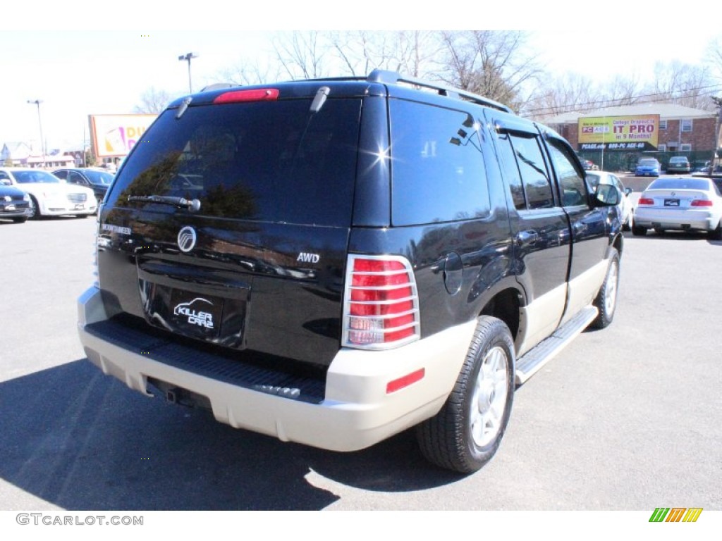 2004 Mountaineer V8 AWD - Black Clearcoat / Medium Dark Parchment photo #7