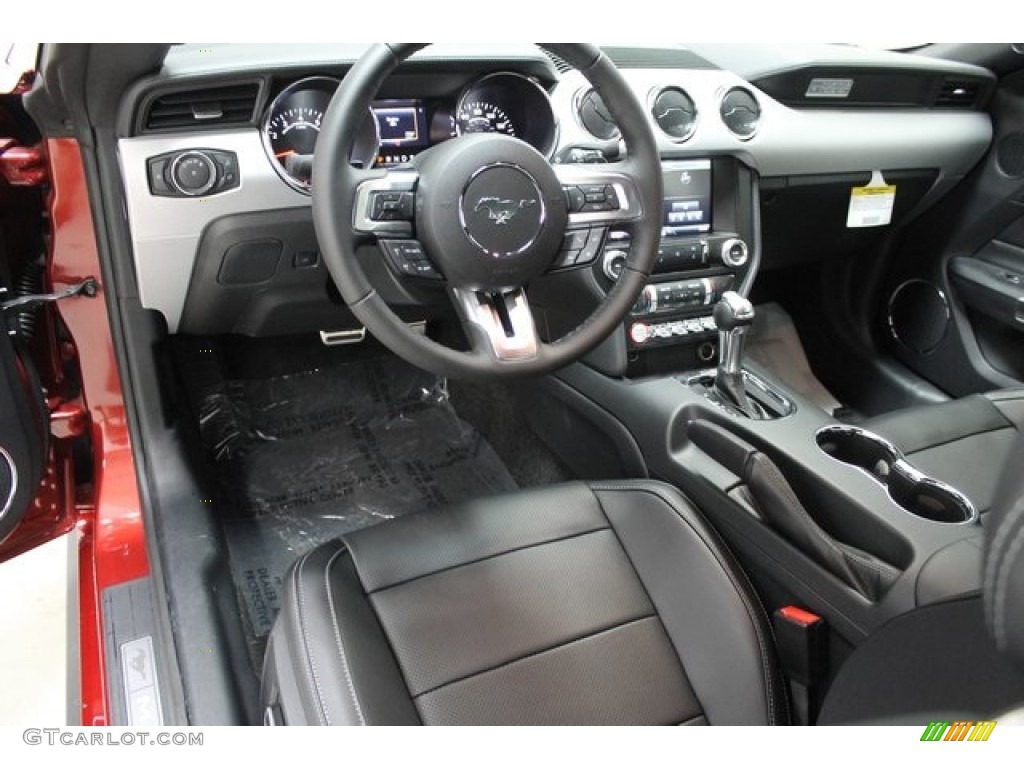 Ebony Interior 2015 Ford Mustang GT Premium Coupe Photo #102187448