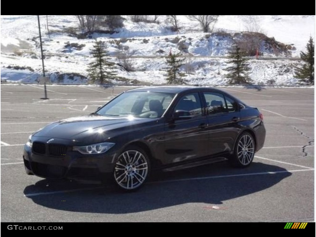 2013 3 Series 335i xDrive Sedan - Black Sapphire Metallic / Black photo #2