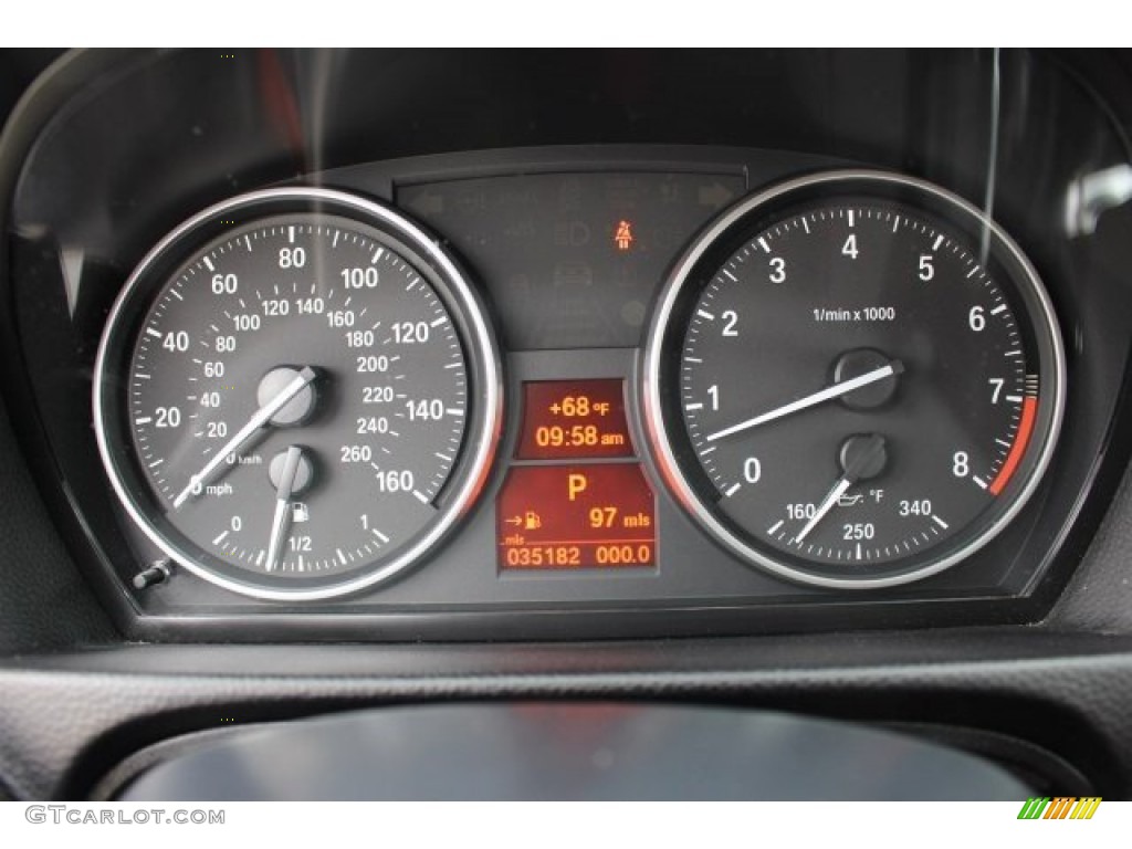 2012 BMW 3 Series 335i xDrive Coupe Gauges Photo #102193286
