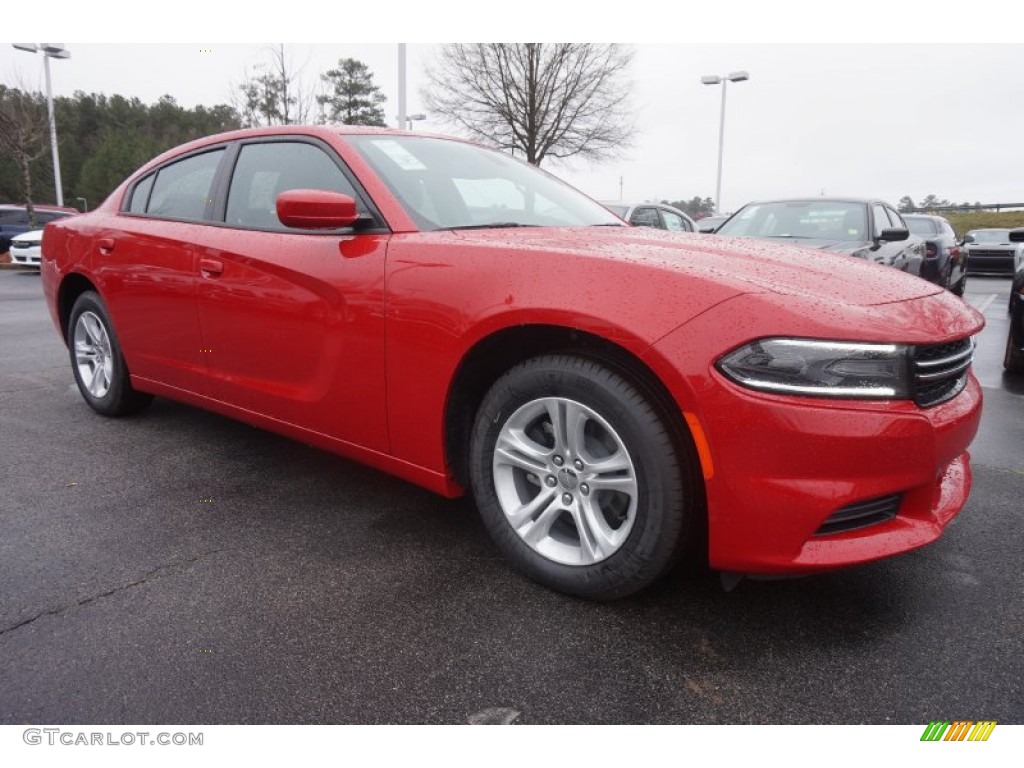 2015 Charger SE - Redline Red Tri-Coat Pearl / Black photo #4