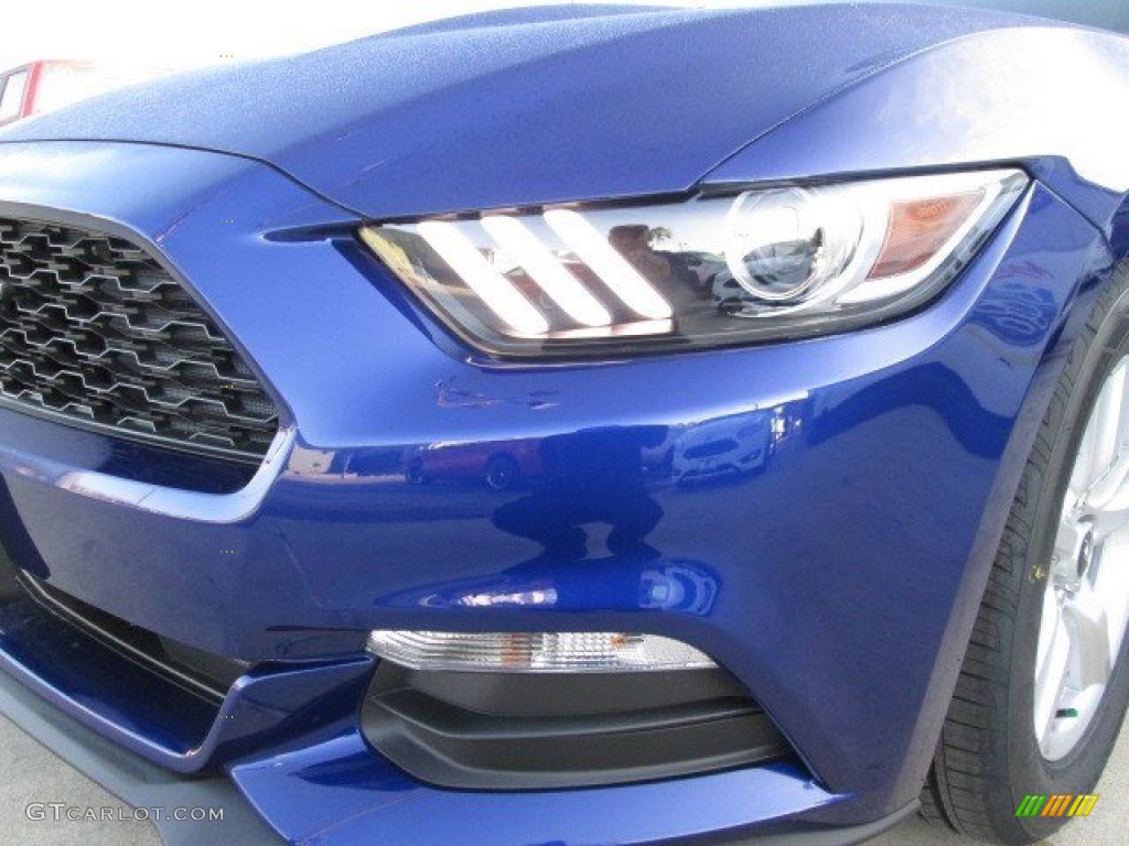 2015 Mustang V6 Coupe - Deep Impact Blue Metallic / Ebony photo #6