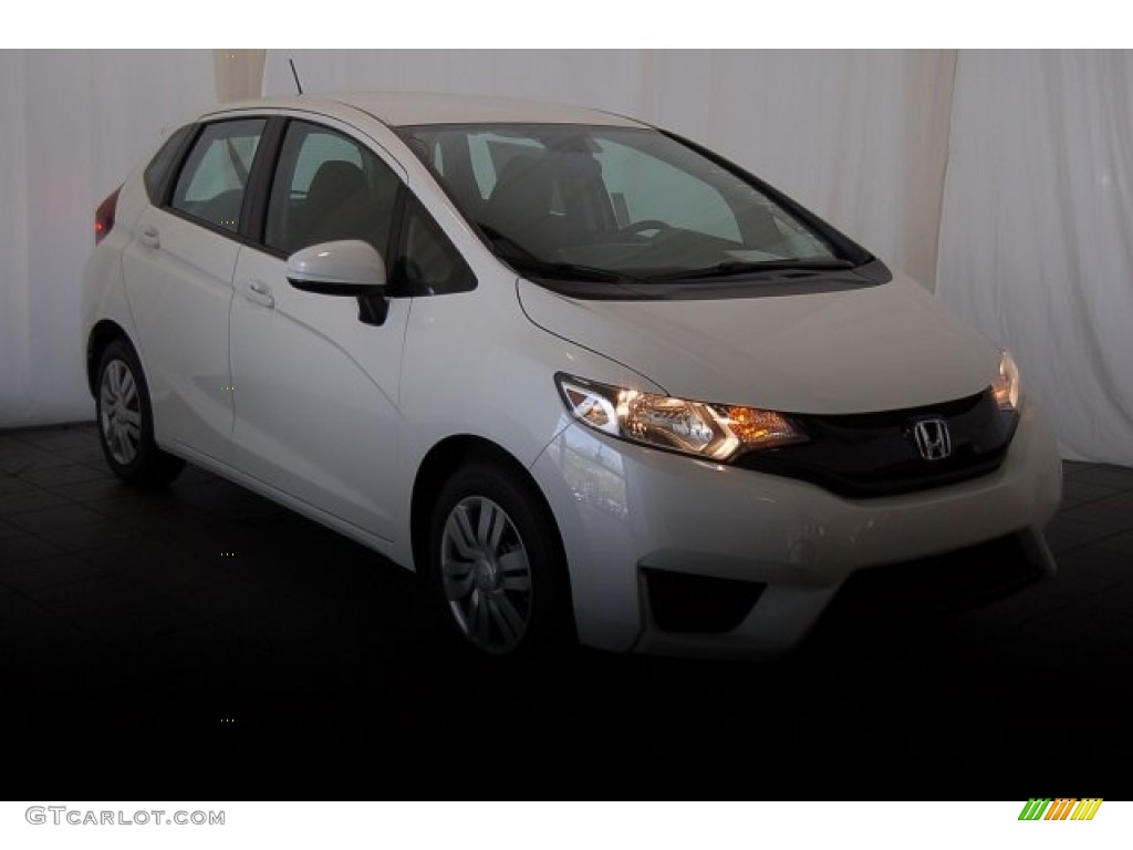 2015 Fit LX - White Orchid Pearl / Black photo #2