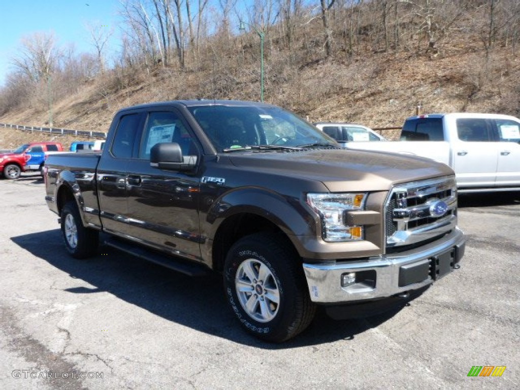 2015 F150 XLT SuperCab 4x4 - Caribou Metallic / Medium Earth Gray photo #1