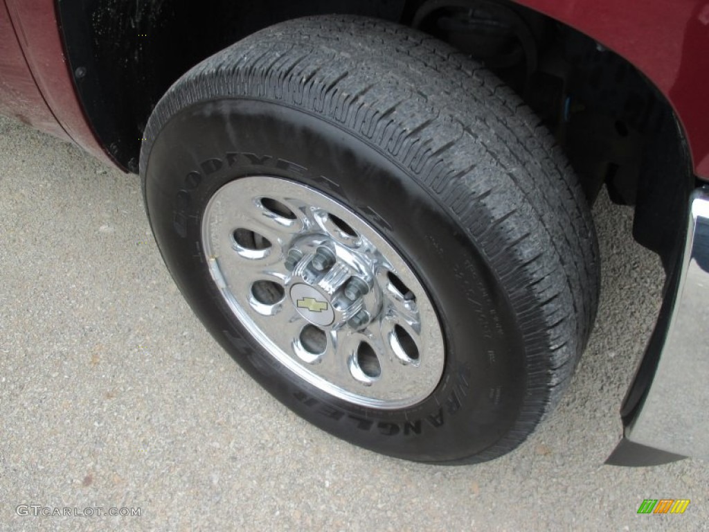 2013 Silverado 1500 LS Extended Cab 4x4 - Deep Ruby Metallic / Ebony photo #12