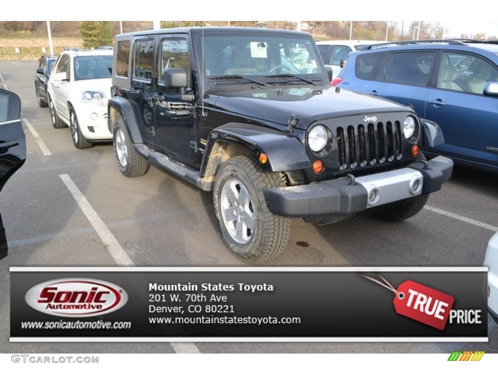 2009 Wrangler Unlimited Sahara 4x4 - Black / Dark Slate Gray/Medium Slate Gray photo #1