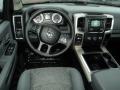 Black/Diesel Gray 2015 Ram 1500 Big Horn Crew Cab 4x4 Interior Color