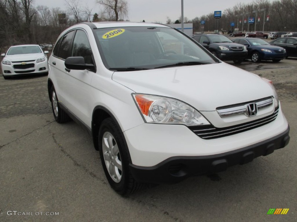 2008 CR-V EX 4WD - Taffeta White / Gray photo #10