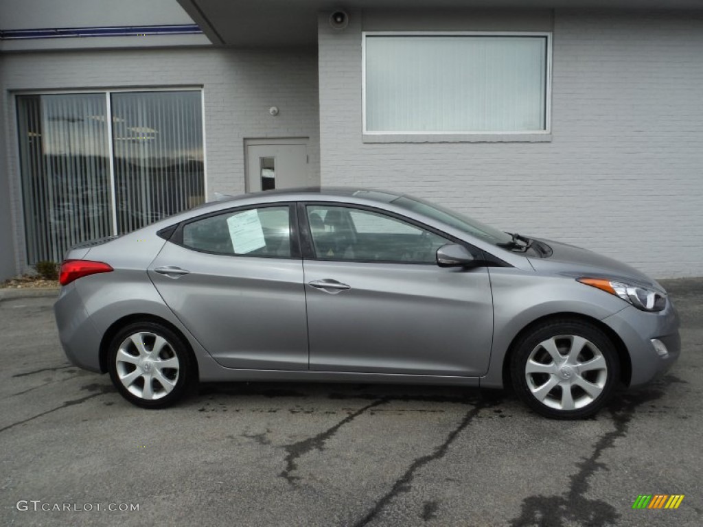2012 Elantra Limited - Harbor Gray Metallic / Black photo #2