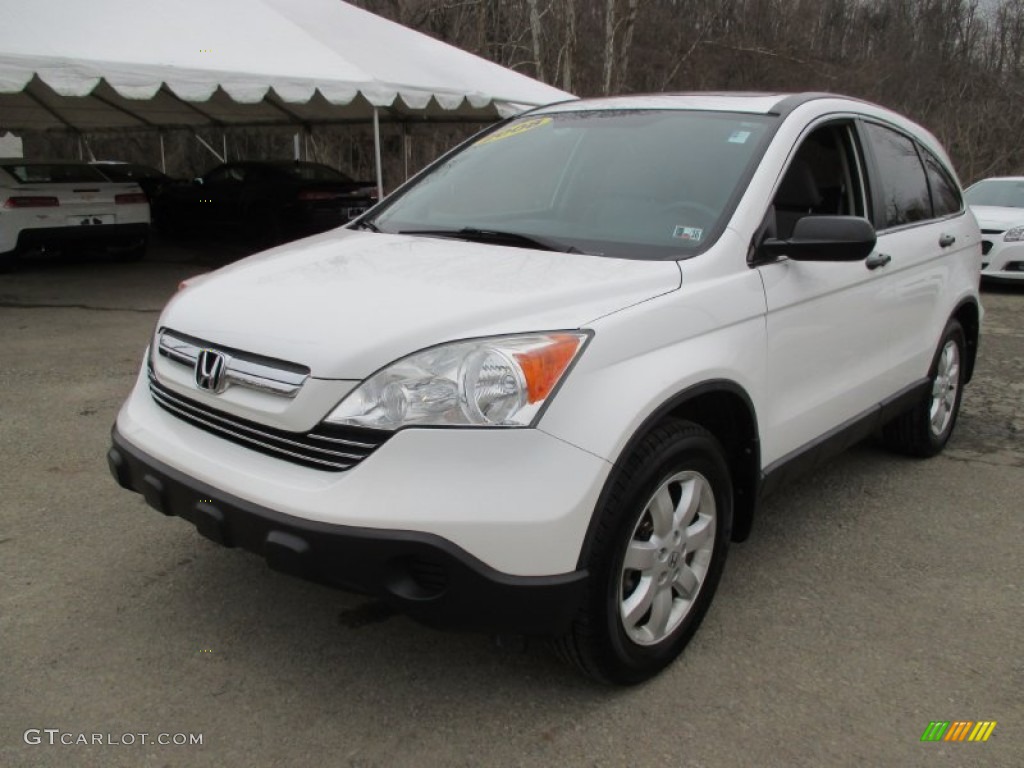 2008 CR-V EX 4WD - Taffeta White / Gray photo #12