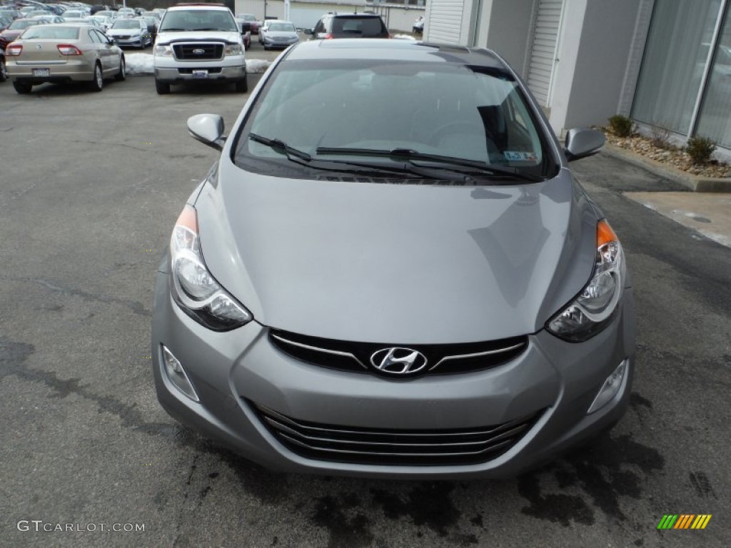 2012 Elantra Limited - Harbor Gray Metallic / Black photo #5