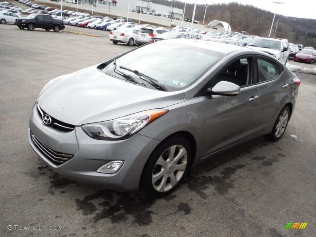 2012 Elantra Limited - Harbor Gray Metallic / Black photo #6