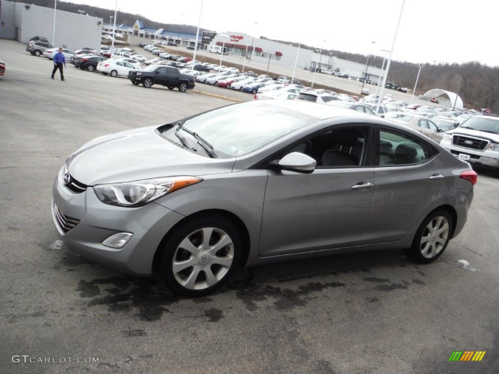 2012 Elantra Limited - Harbor Gray Metallic / Black photo #7