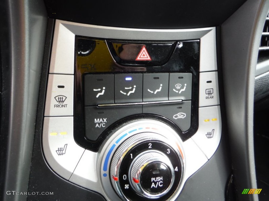 2012 Elantra Limited - Harbor Gray Metallic / Black photo #16