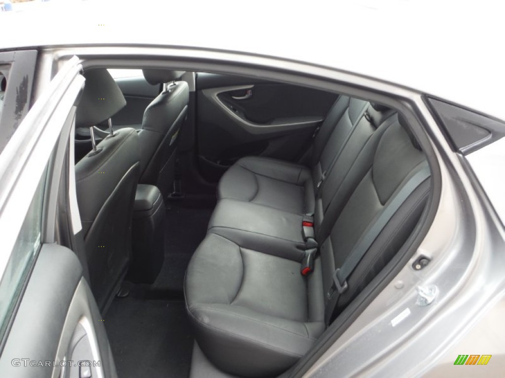 2012 Elantra Limited - Harbor Gray Metallic / Black photo #23
