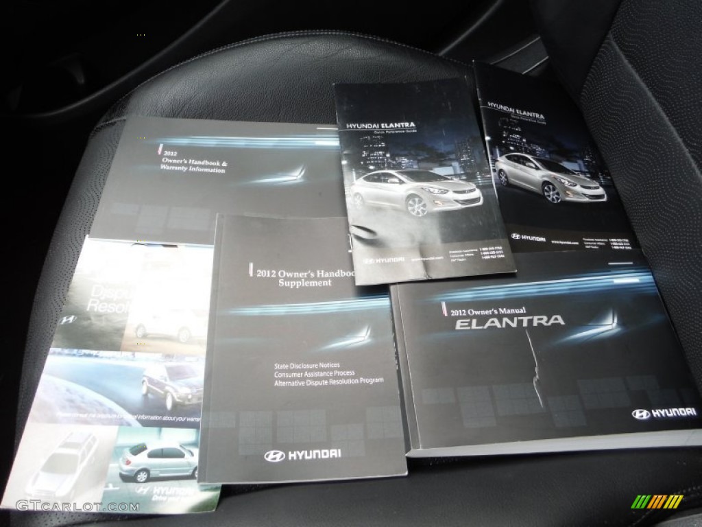 2012 Elantra Limited - Harbor Gray Metallic / Black photo #25