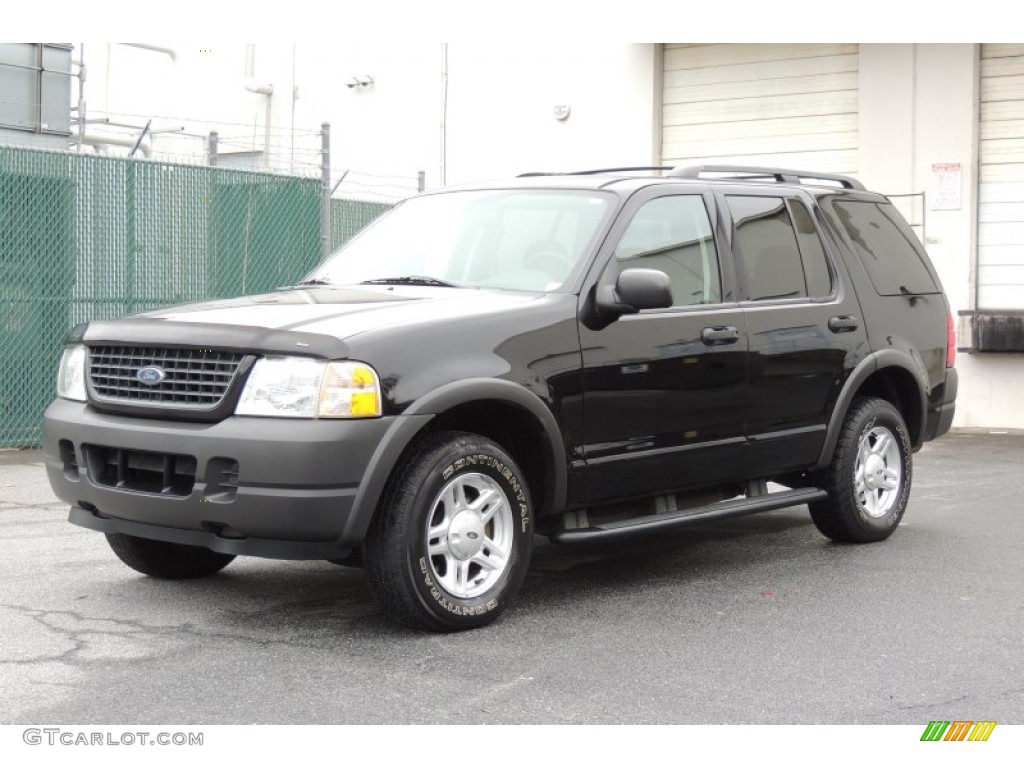 Black 2003 Ford Explorer XLS 4x4 Exterior Photo #102202681