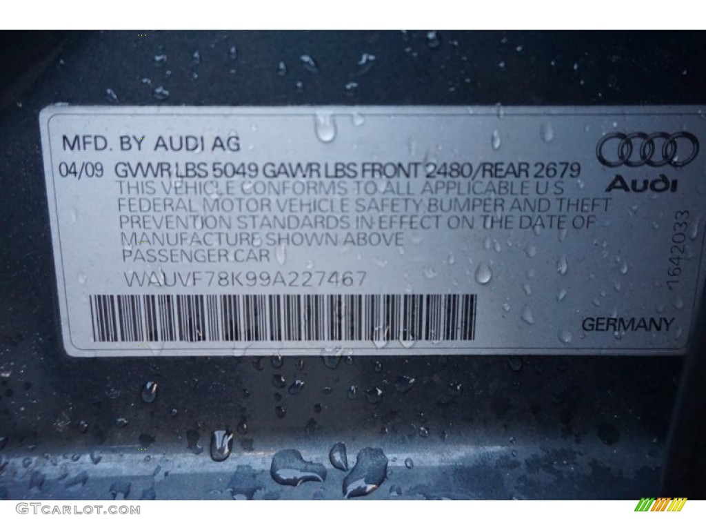 2009 A4 2.0T quattro Avant - Meteor Grey Pearl Effect / Black photo #42