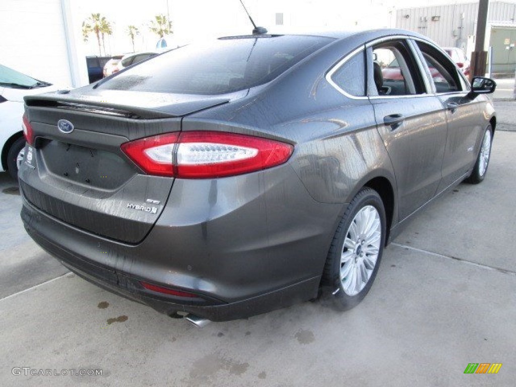 2015 Fusion Hybrid SE - Magnetic Metallic / Charcoal Black photo #9