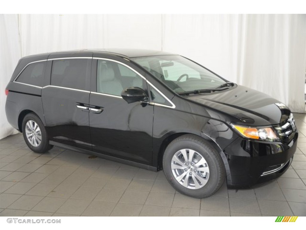 Crystal Black Pearl 2015 Honda Odyssey EX Exterior Photo #102205100