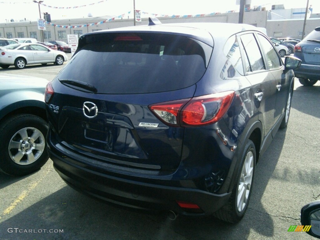 2013 CX-5 Grand Touring AWD - Stormy Blue Mica / Sand photo #6