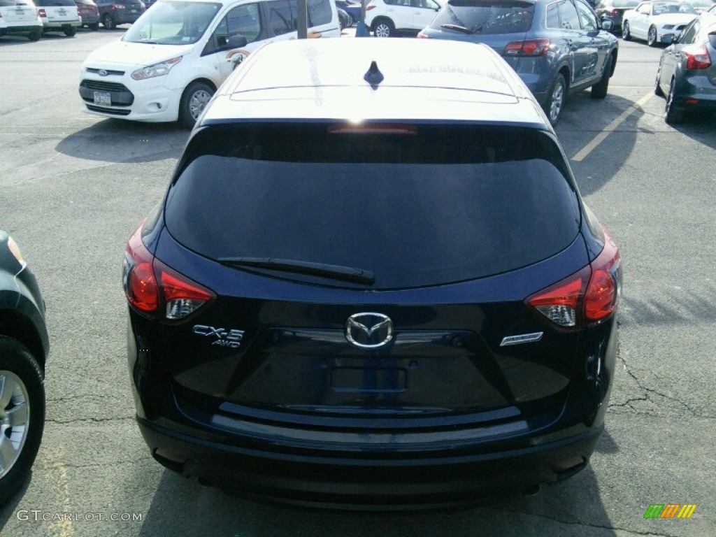 2013 CX-5 Grand Touring AWD - Stormy Blue Mica / Sand photo #7