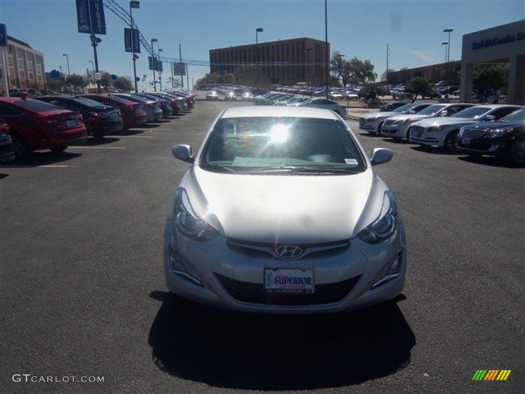 2015 Elantra SE Sedan - Shimmering Air Silver / Gray photo #2