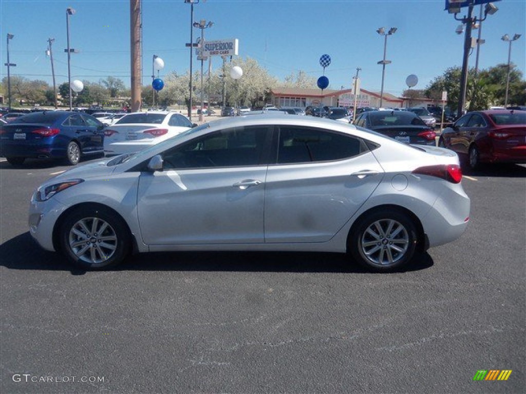 2015 Elantra SE Sedan - Shimmering Air Silver / Gray photo #4