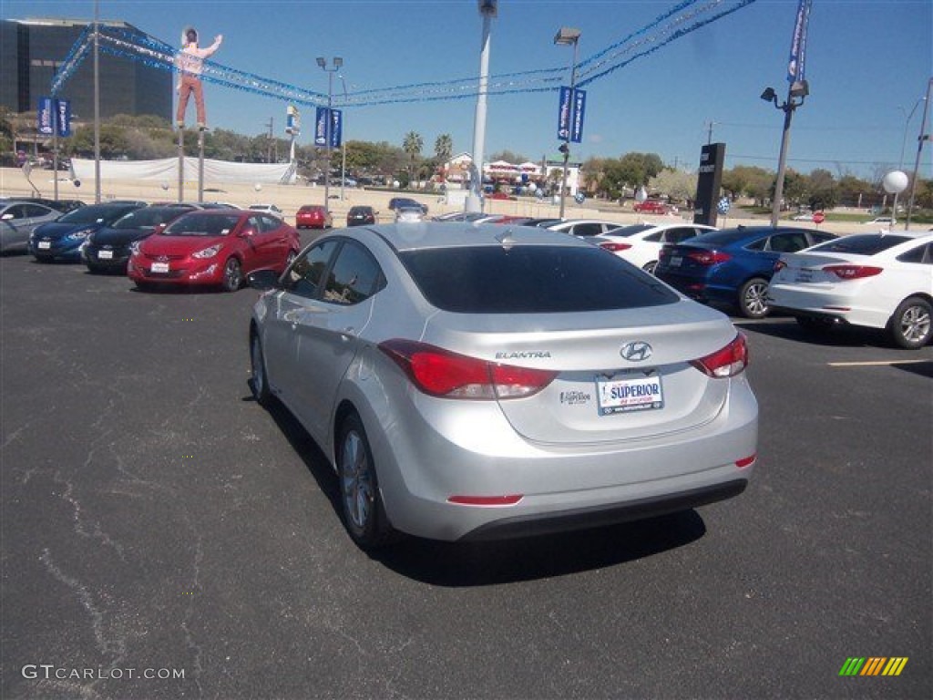 2015 Elantra SE Sedan - Shimmering Air Silver / Gray photo #5