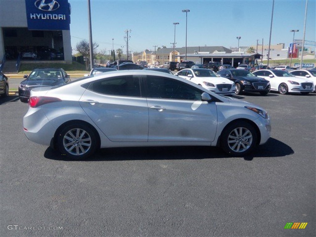 2015 Elantra SE Sedan - Shimmering Air Silver / Gray photo #8