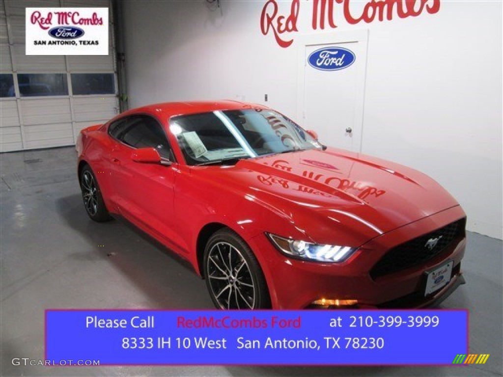 2015 Mustang EcoBoost Coupe - Race Red / Ebony photo #1