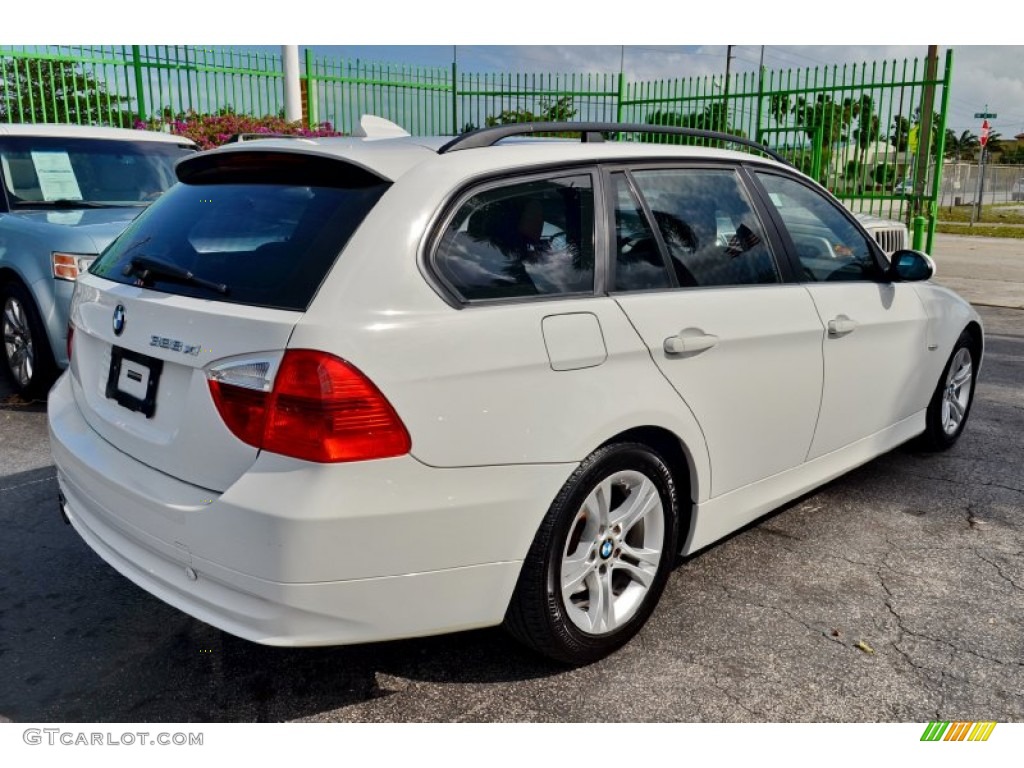 2008 3 Series 328xi Wagon - Alpine White / Terra Dakota Leather photo #9