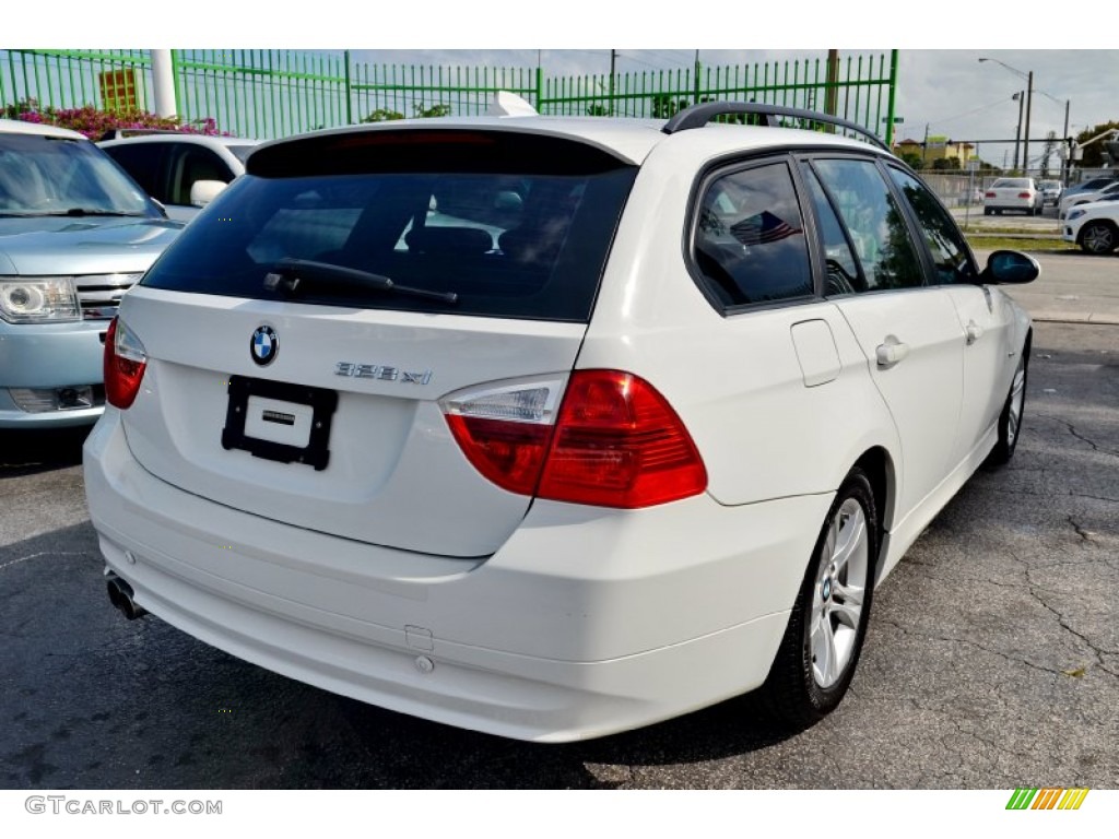 2008 3 Series 328xi Wagon - Alpine White / Terra Dakota Leather photo #10