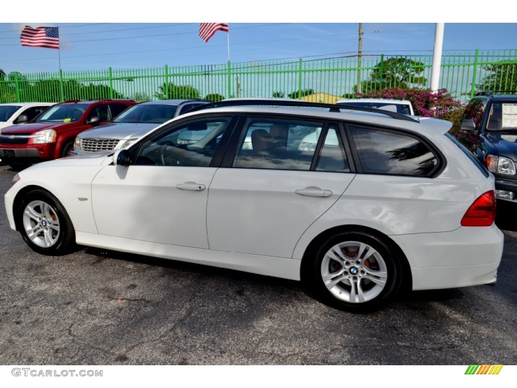 2008 3 Series 328xi Wagon - Alpine White / Terra Dakota Leather photo #41