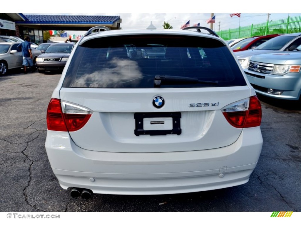 2008 3 Series 328xi Wagon - Alpine White / Terra Dakota Leather photo #44
