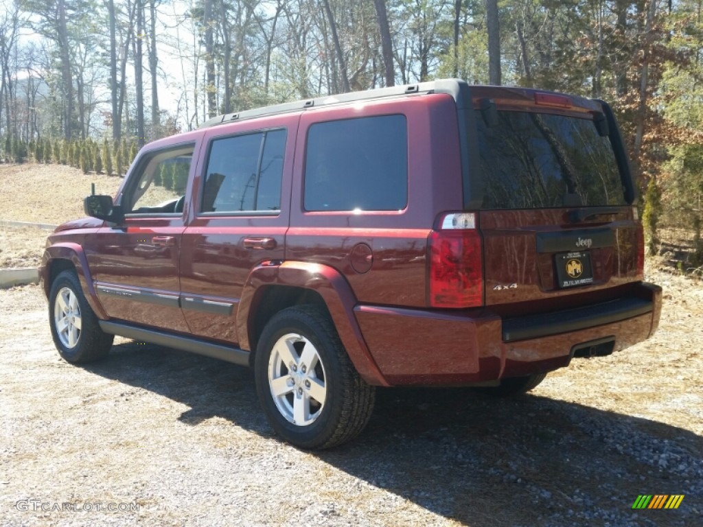 2007 Commander Sport 4x4 - Red Rock Pearl / Medium Slate Gray photo #4