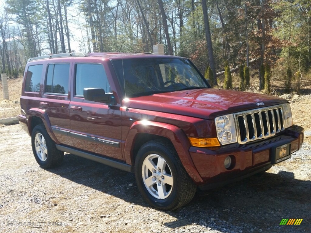 2007 Commander Sport 4x4 - Red Rock Pearl / Medium Slate Gray photo #15